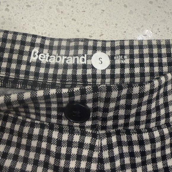 Betabrand Bootcut Yoga Pants Gingham Small Work Career Stretch - Picture 3 of 5